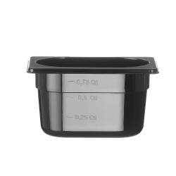 GN talpykla 1/9, HENDI, GN 1/9, 1L, Juodas, 176x108x(H)100mm