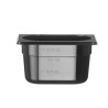 GN talpykla 1/9, HENDI, GN 1/9, 1L, Juodas, 176x108x(H)100mm