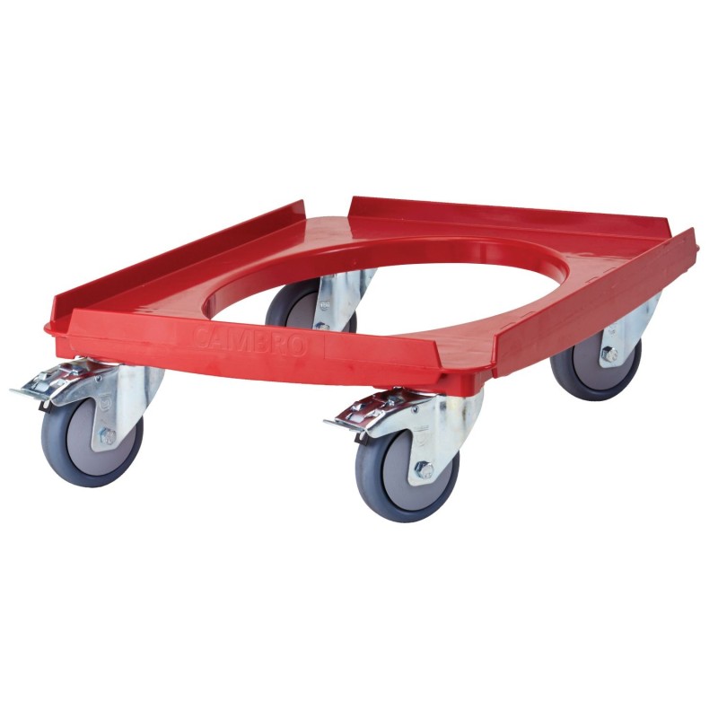 Vežimėlis Camdolly termoizoliaciniams konteineriams Cam GoBox, GN 1/1, Cambro, Raudona, 692x426x(H)167mm