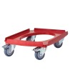 Vežimėlis Camdolly termoizoliaciniams konteineriams Cam GoBox, GN 1/1, Cambro, Raudona, 692x426x(H)167mm