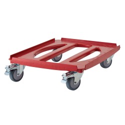 Vežimėlis Camdolly termoizoliaciniams konteineriams Cam GoBox 4060, Cambro, Raudona, 710x510x(H)167mm