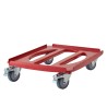 Vežimėlis Camdolly termoizoliaciniams konteineriams Cam GoBox 4060, Cambro, Raudona, 710x510x(H)167mm