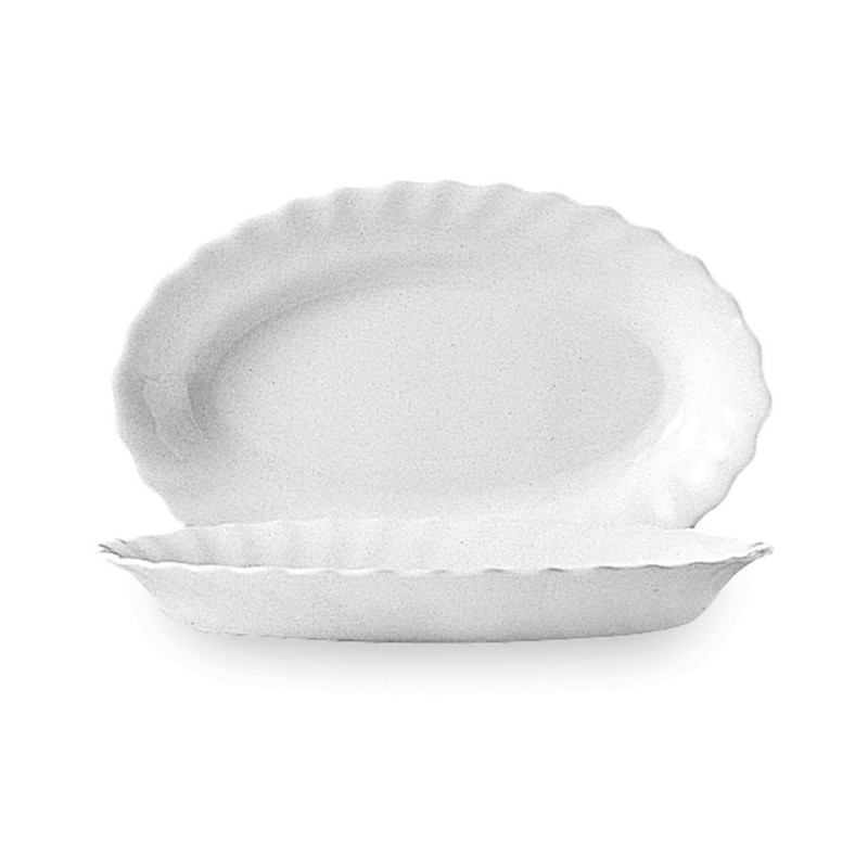 Ovalo formos lėkštė užkandžiams Trianon, Arcoroc, 220 mm, Balta, 220x140x(H)28mm