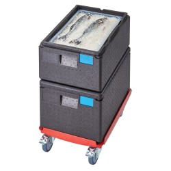 Termoizoliacinis konteineris Cam GoBox, įkrovimas iš viršaus, GN 1/1, 35,5 l, Cambro, Juodas, 600xx(H)257mm