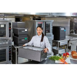 Termoizoliacinis konteineris Cam GoBox, įkrovimas iš viršaus, GN 1/1, 35,5 l, Cambro, Juodas, 600xx(H)257mm
