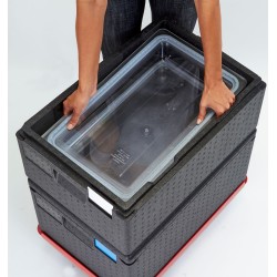 Termoizoliacinis konteineris Cam GoBox, įkrovimas iš viršaus, GN 1/1, 35,5 l, Cambro, Juodas, 600xx(H)257mm
