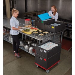 Termoizoliacinis konteineris Cam GoBox, įkrovimas iš viršaus, GN 1/1, 35,5 l, Cambro, Juodas, 600xx(H)257mm