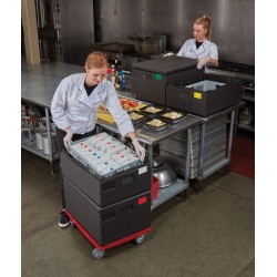 Termoizoliacinis konteineris Cam GoBox, įkrovimas iš viršaus, GN 1/1, 35,5 l, Cambro, Juodas, 600xx(H)257mm